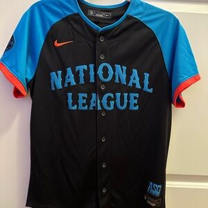 Ohtani #17 Black and Blue National League Jersey